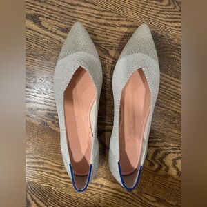Rothy’s The Point Diamond Metallic Pointed Flats